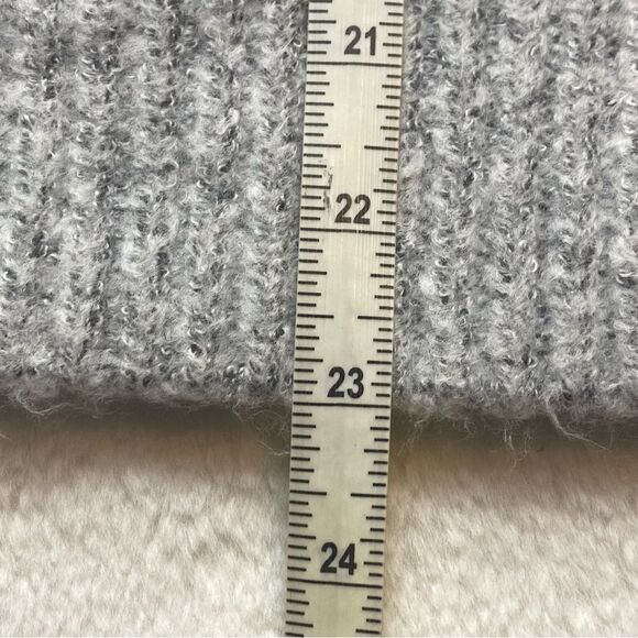 Crescent Gray 1/2 Zip Cable Knit Maryann Sweater Size Medium - Picture 10 of 11